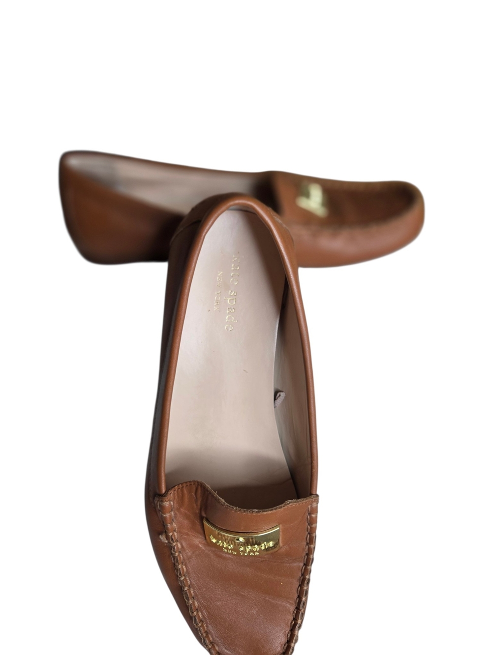 KATE SPADE "CORRIE" WOMEN'S LOAFERS W/ Gold Tag Logo Good Pre-owned Condition - Picture 4 of 15